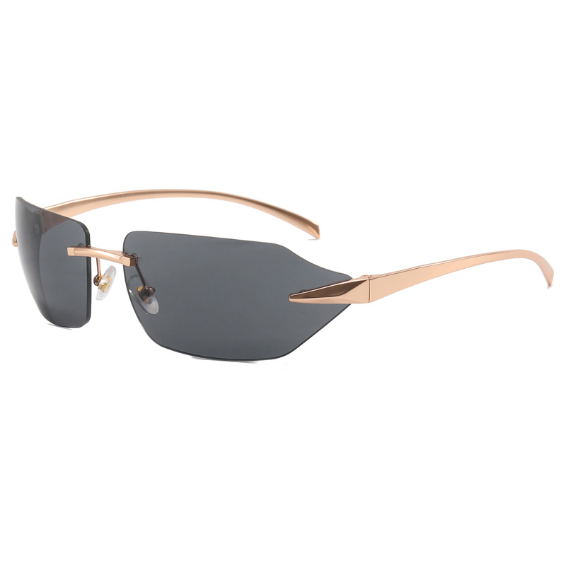 Simple men's and women's style eight-bend fashionable sunglasses