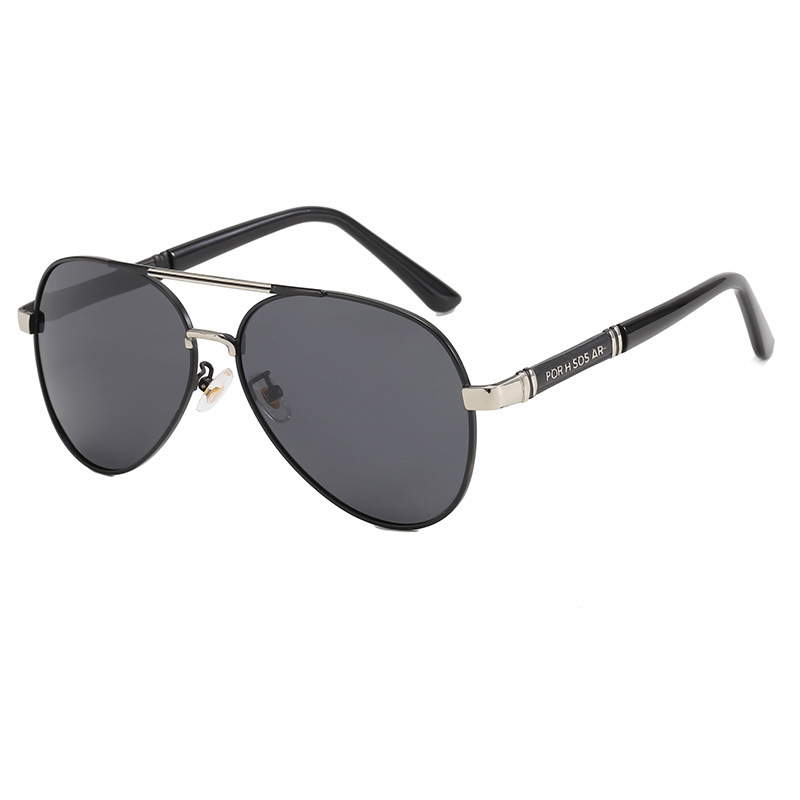 Polarized sunglasses photochromic men's sunglasses metal toad glasses